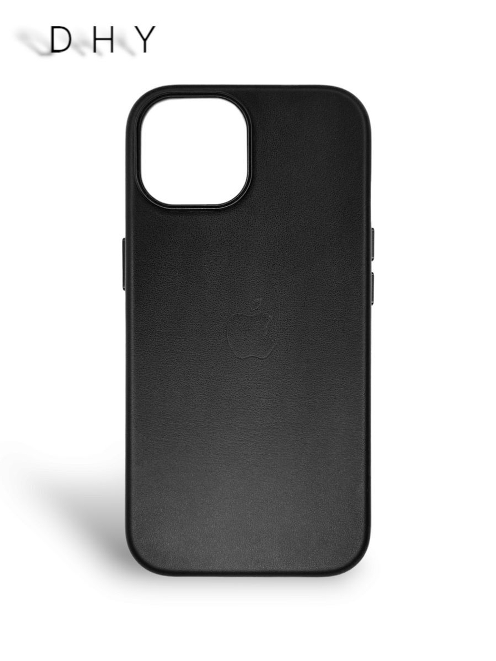 Кожаный чехол Leather Case iPhone 15, Black Черный