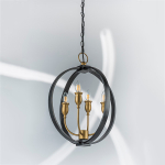 731247 Люстра CERO 4х40W E14 ЧЕРНЫЙ/ЗОЛОТО