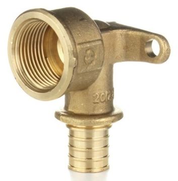 Угольник настенный Elsen 20x1/2" водорозетка с креплением латунь (EFA25.20-12WB)