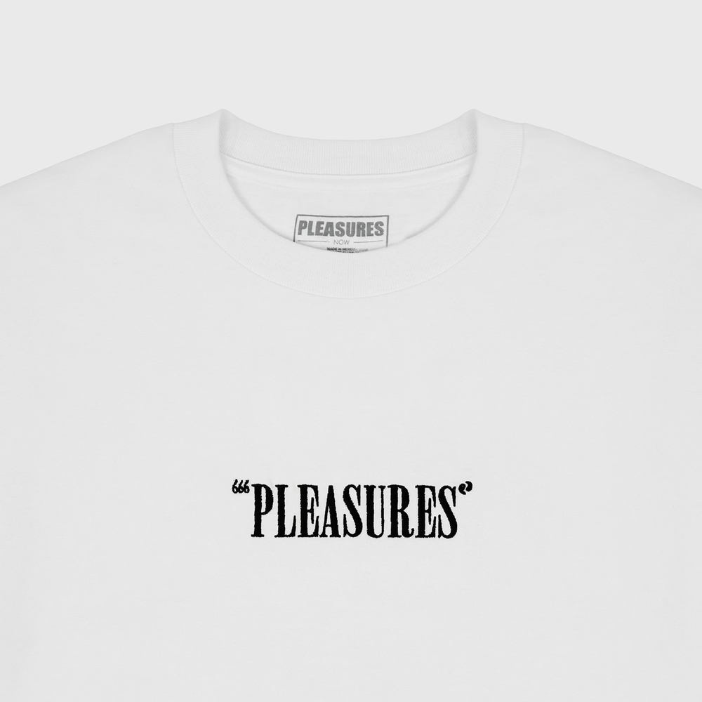 Футболка Pleasures Cut Here Heavyweight White