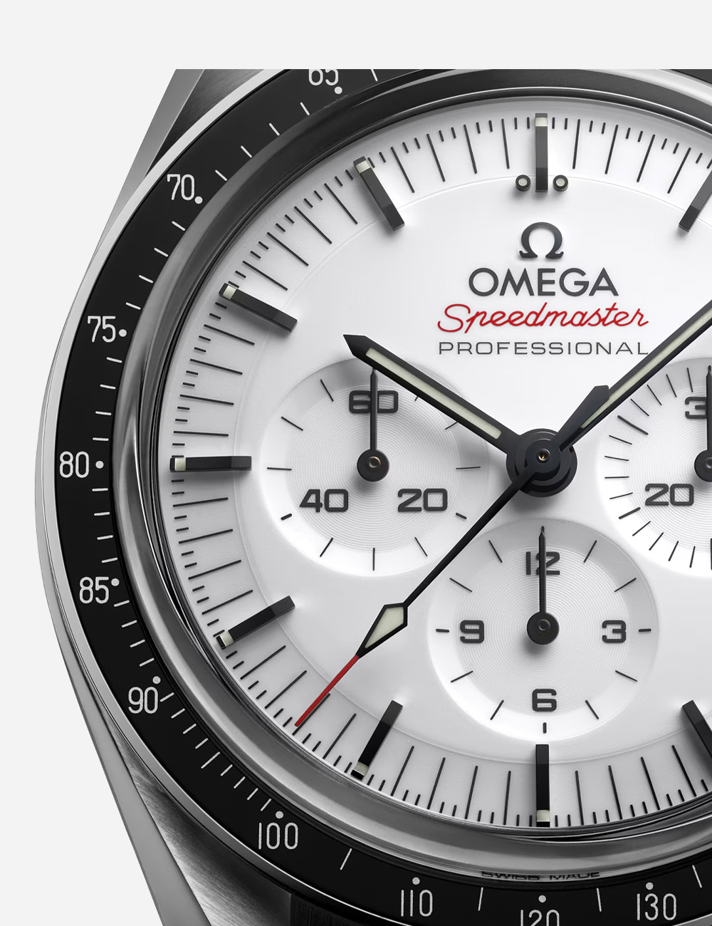 Наручные часы Omega Speedmaster Moonwatch Professinal Rubber Band "White"