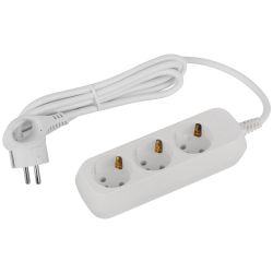 Удлинитель электрический ЭРА UDL-16-315-E Greenline 3 розетки с заземлением 1,5м ПВС 3x1мм2 | Бытовые удлинители