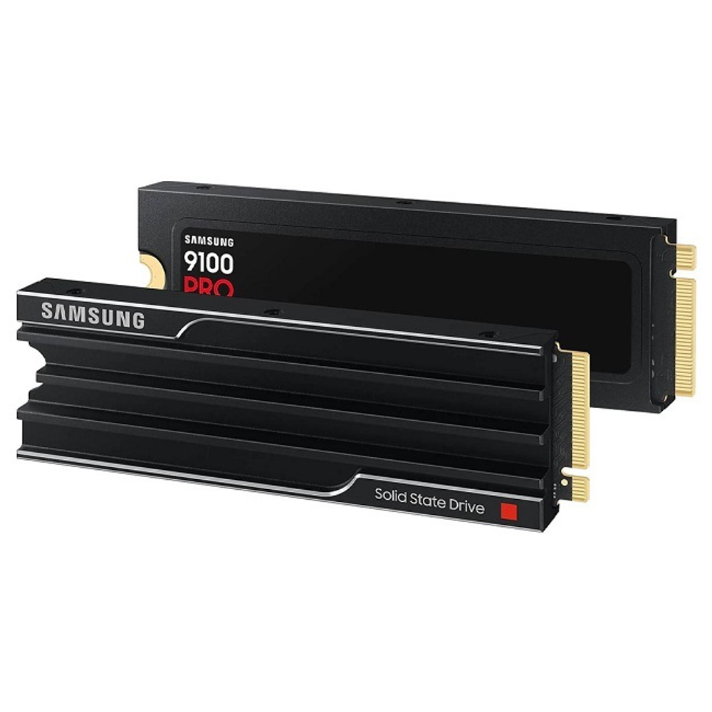 Жесткий диск SSD M.2 1Tb Samsung 9100 PRO Heatsink, 14700/13300MBs, 2600000 IOPS, TLC 3D NAND, PCI-E5.0x4 (MZ-VAP1T0CW)