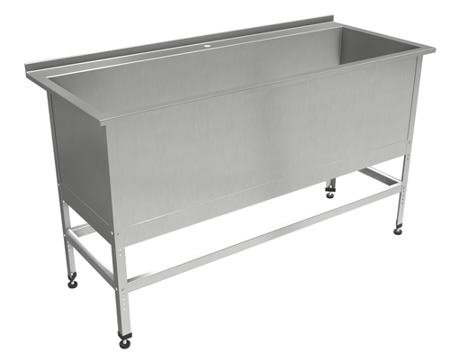 Ванна котломоечная односекционная "Профи" ВМПк, 1200x700x860 мм, с бортом