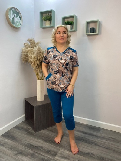 Пижама женская "Римма К.П" бриджи (17)