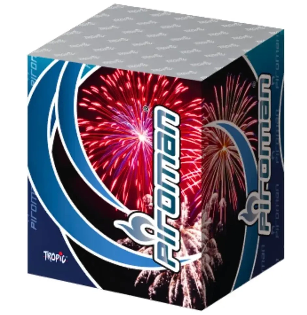 Батарея салютов Piroman blue (TB147) от Tropic, 25 залпов, 20 мм