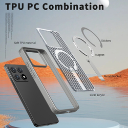 Прозрачный чехол Mesh Pro Magnetic Case для Xiaomi 14T