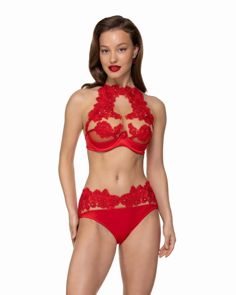 топ Kiara red crystal красный
