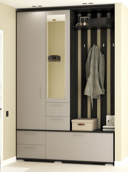 дуб интра / вулканический серый