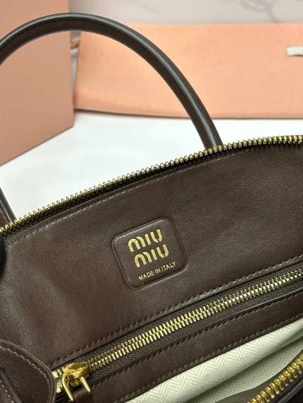 Сумка MIU MIU Aventure nappa, Тёмно-коричневая