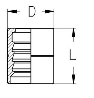 Муфта DN 10 1SN/2SN/2SC (с зачисткой)