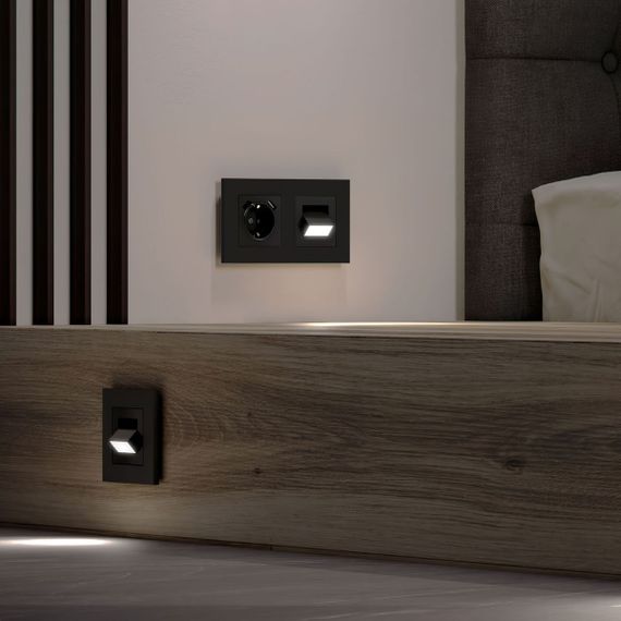 Встраиваемая LED подсветка Werkel Turn черный матовый W1154708 4690389199189