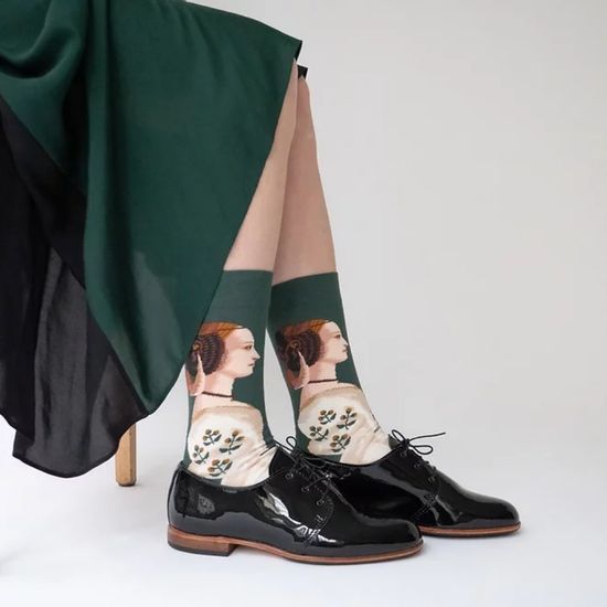 Носки "Мандрагора", по мотивам  комедии Н. Макиавелли, р-р 36-42 (зеленый)