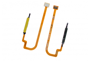 Шлейф для Xiaomi Poco M3/Redmi 9T (M2010J19CG, M2010J19SY) сканер отпечатка пальцев Желтый ORIG100