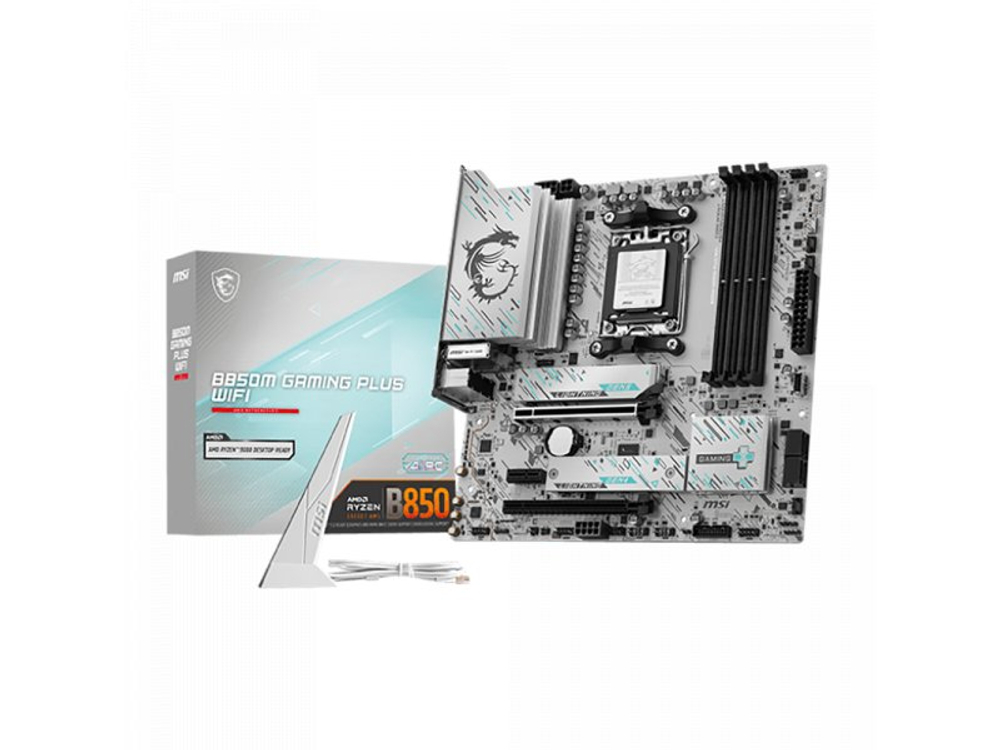 Материнская плата MSI B850M Gaming Plus Wifi, Socket AM5, AMD B850, mATX, RTL