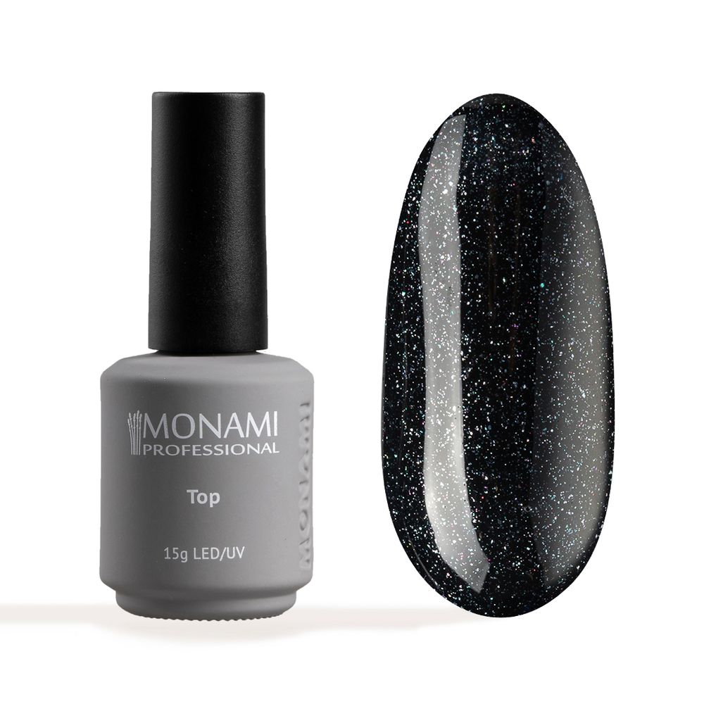 Monami Top Coat Milky Way - Топ жемчужный без липкого слоя, 15мл