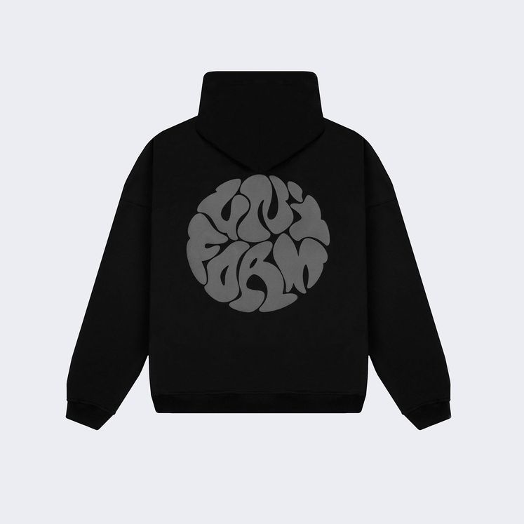 Худи UNIFORM EVERYDAY Bubble, черный, утеп.