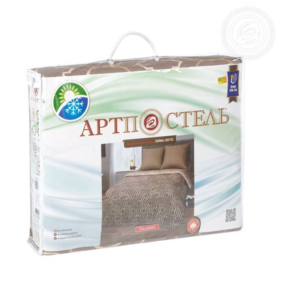 Евро комплект постельного белья Палермо бязь Зима-Лето