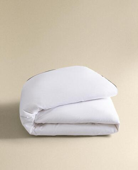 ZARA HOME ПОДОДЕЯЛЬНИК С КАЙМОЙ, СЕРЫЙ