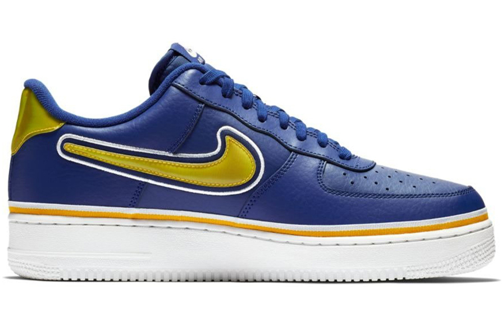 Кроссовки Nike Air Force 1 Sport Nba Deep Royal University Gold
