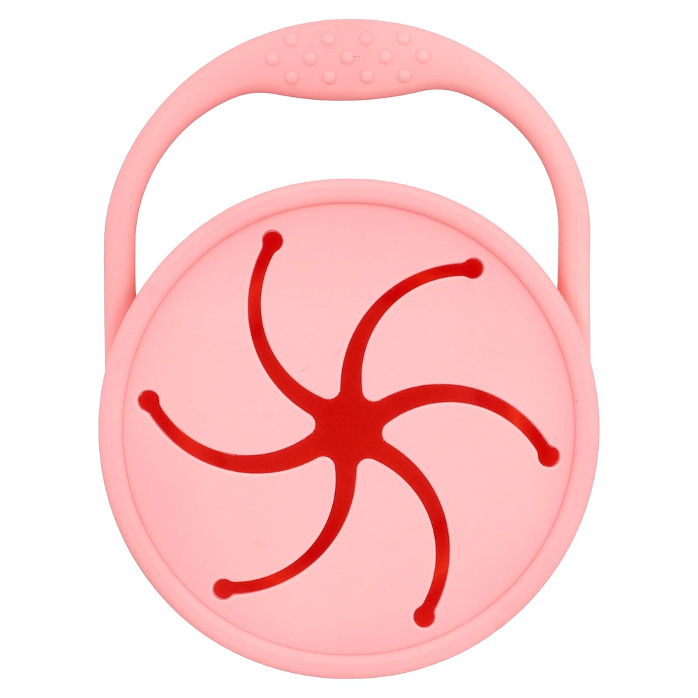 Munchkin, C'est Silicone! ™, ловушка для снеков с крышкой, для детей старше 6 месяцев, коралловые, 1 шт.
