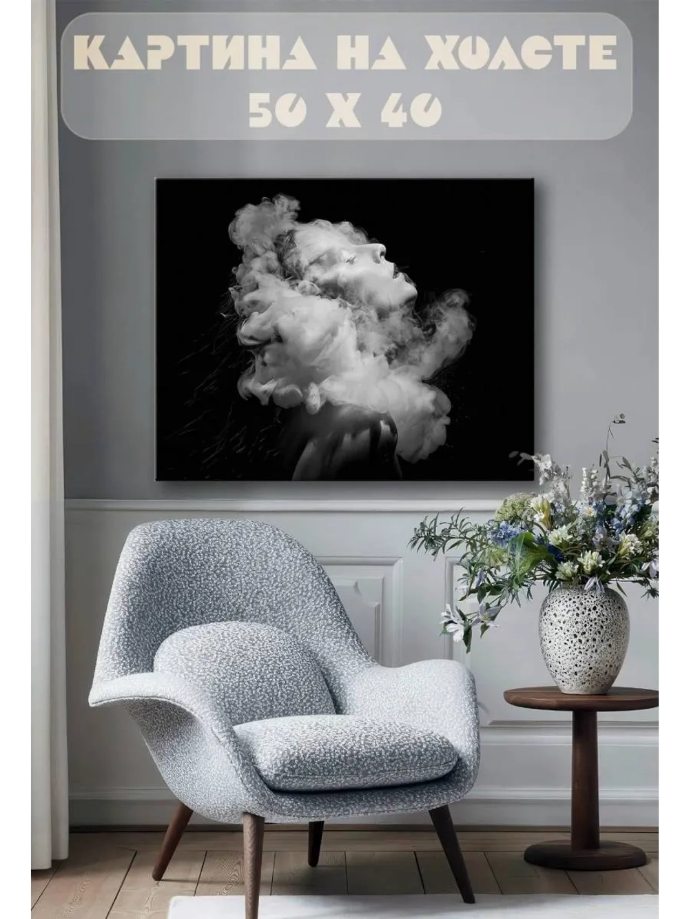 Картина на стену 40 X 50 Абстракция лицо