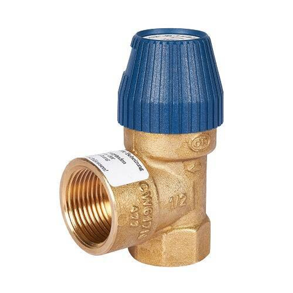 Клапан предохранительный STOUT SVS-0030 - 3/4", сброс 1" (ВР, Рн 8 бар, для систем водоснабжения)
