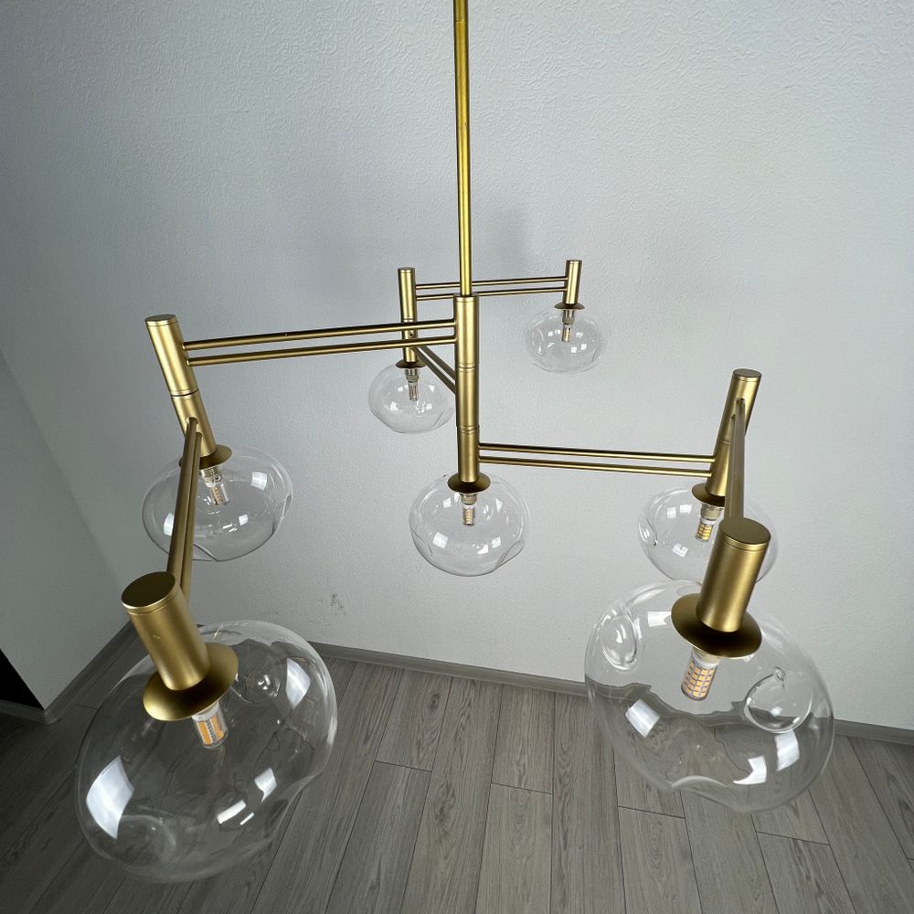 Люстра на штанге TEMPER L7 Gold