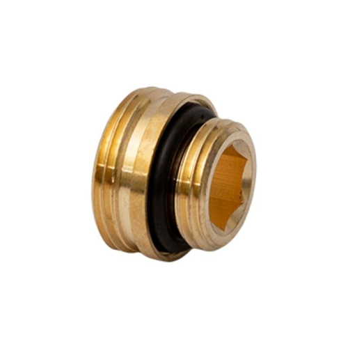 Переходник латунный с прокладкой для узлов шарового типа НР 15-20 под плоскость MVI TR.435.0505