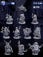 Жители Лесного Города миниатюр для настольных игр РНИ, DND