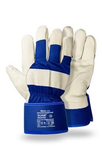 Перчатки NAVY (Нэви) утепленные комбинированные со свиной кожей, арт. 8.702