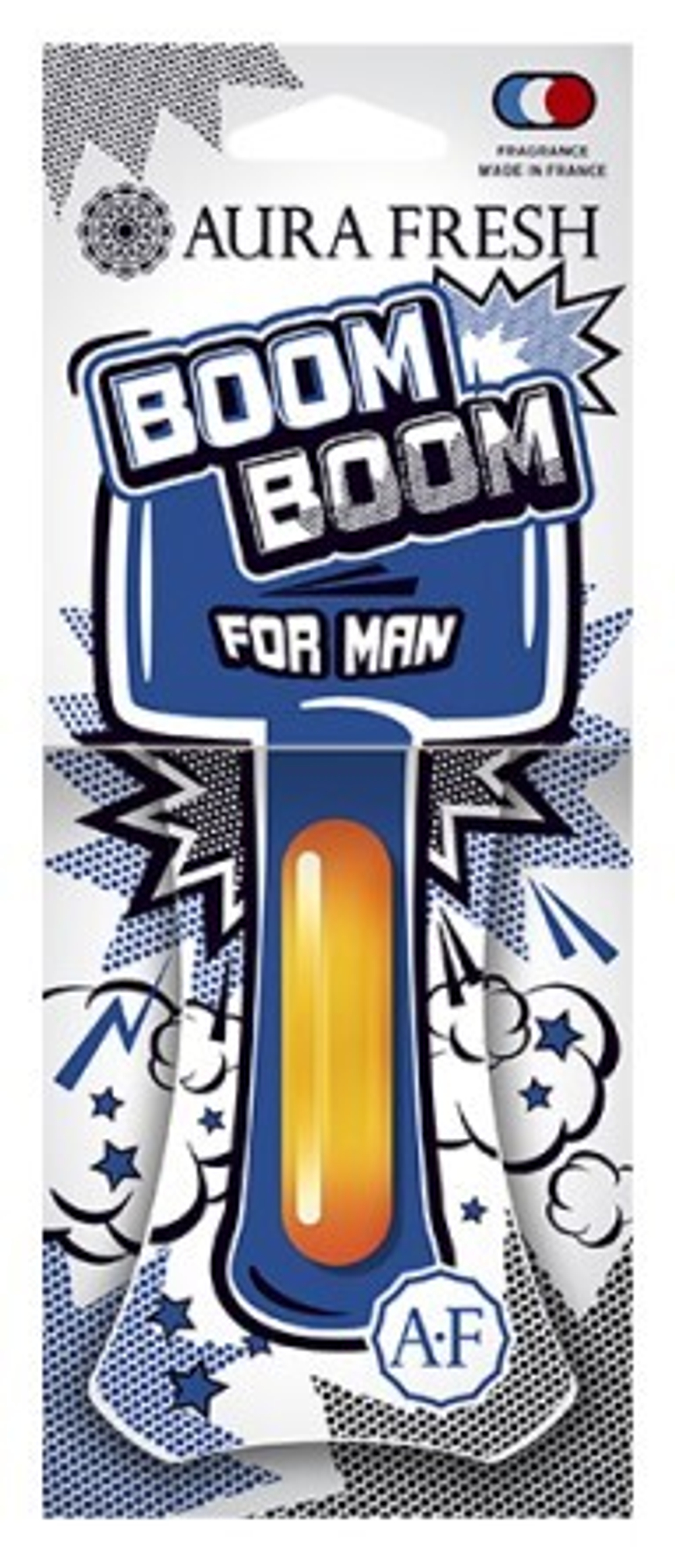 Ароматизатор для автомобиля AURA FRESH BOOM BOOM "для мужчин" с жидким центром