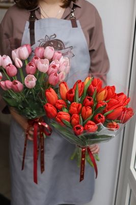 Букет "Тюльпаны микс" 25 штук