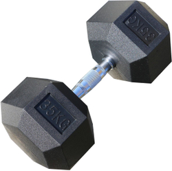 Гантель гексагональная обрезиненная PROFI-FIT 35 кг