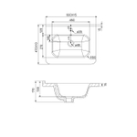 Тумба с умывальником IDDIS Edifice, подвесная, 60 см, голубой, EDI60B0i95K