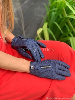 Перчатки из кожи питона AC-97