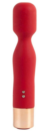 Красный вибратор с 7 режимами вибрации - 14,4 см. (Цвет: красный)