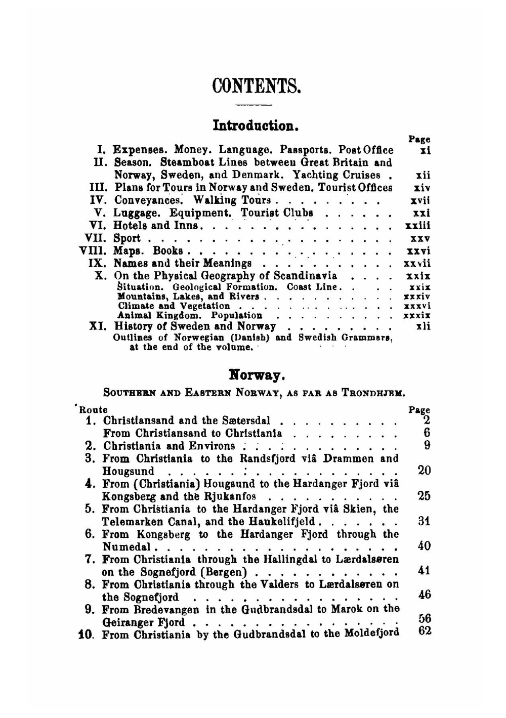 Norway, Sweden, and Denmark. handbook for travellers | K. Baedeker