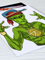 Наклейка - Инопланетянин