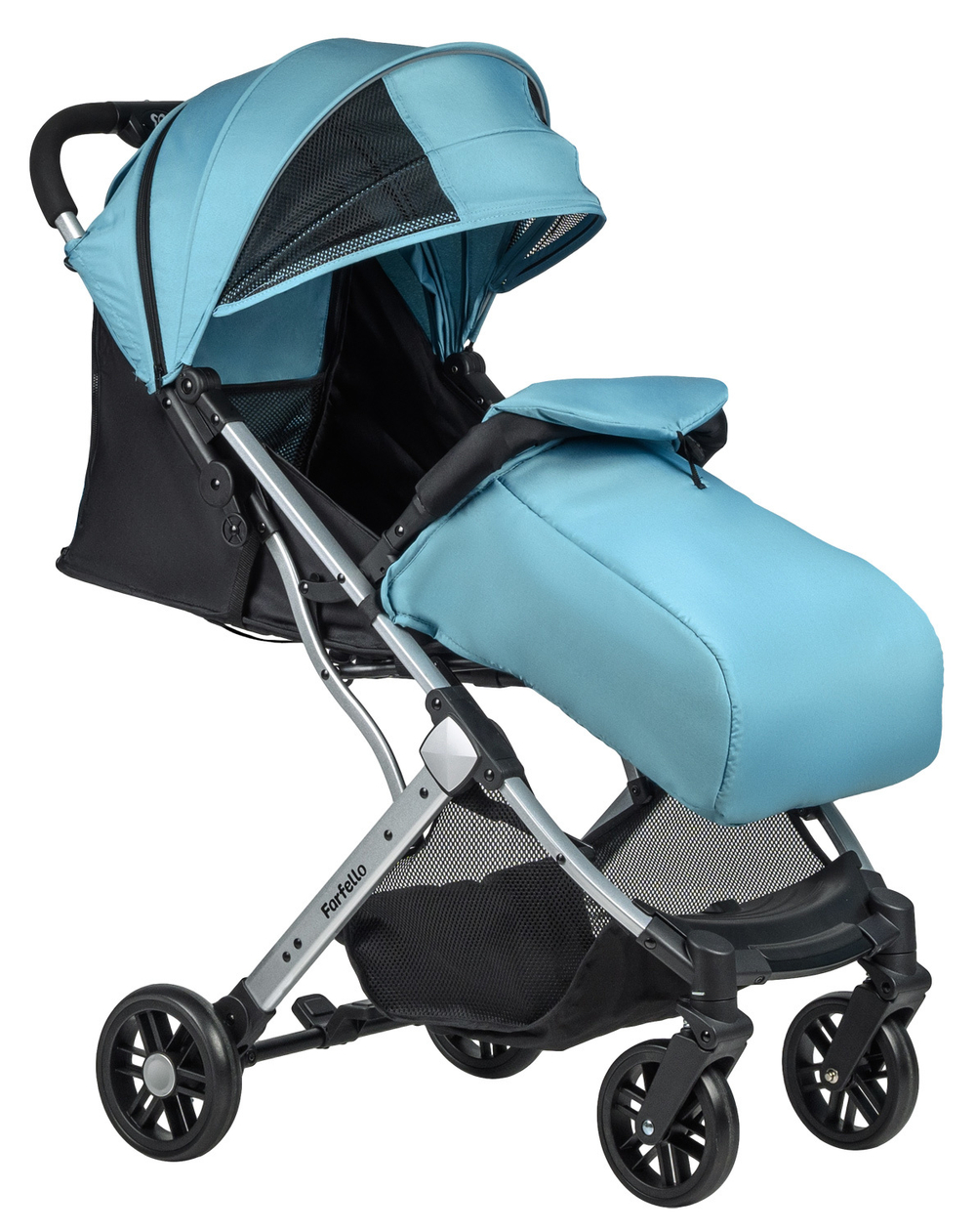 Коляска прогулочная Farfello Comfy Go, Мятно-чёрный Артикул: CG-39