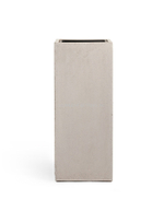 Кашпо TREEZ Effectory - Beton - Высокий куб - Белый песок