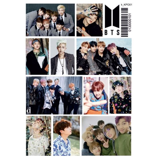 Наклейка А5 k K-Pop 01