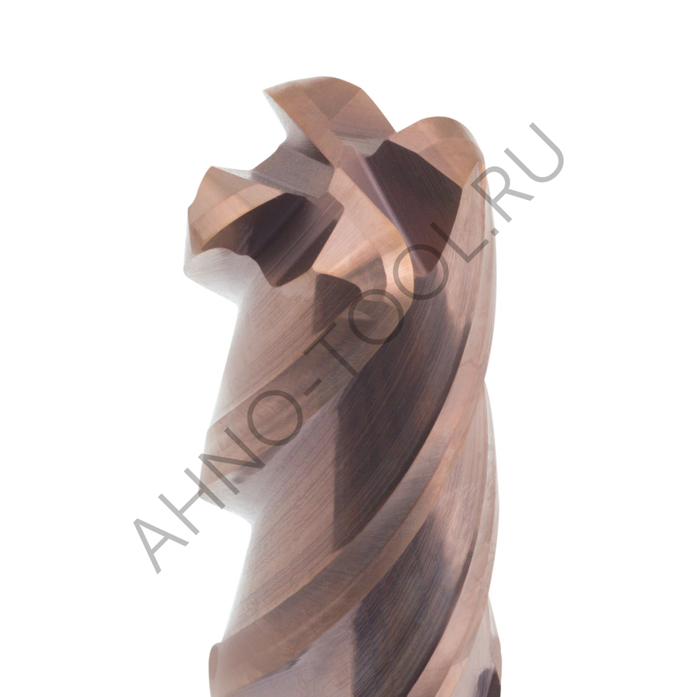Фреза твердосплавная радиусная  10мм (L=75, l=25, хв=10) Z4 35° по стали, нержавеющей стали, чугуну, с радиусной фаской BRGM-4R-D10.0R2.0 AHNO