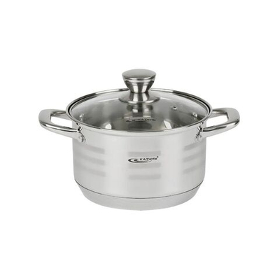 Кастрюля нерж, 5.5 л, с крыш, Катунь, Элис, КТ16-D-24