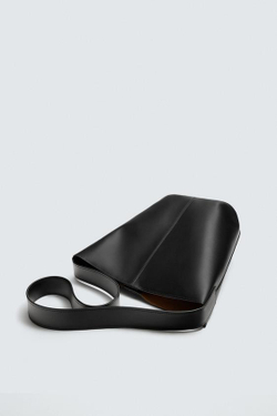 ZARA КОЖАНАЯ СУМКА-ШОПЕР LIMITED EDITION, ЧЕРНЫЙ