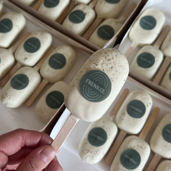 Пирожное картошка эскимо с логотипом