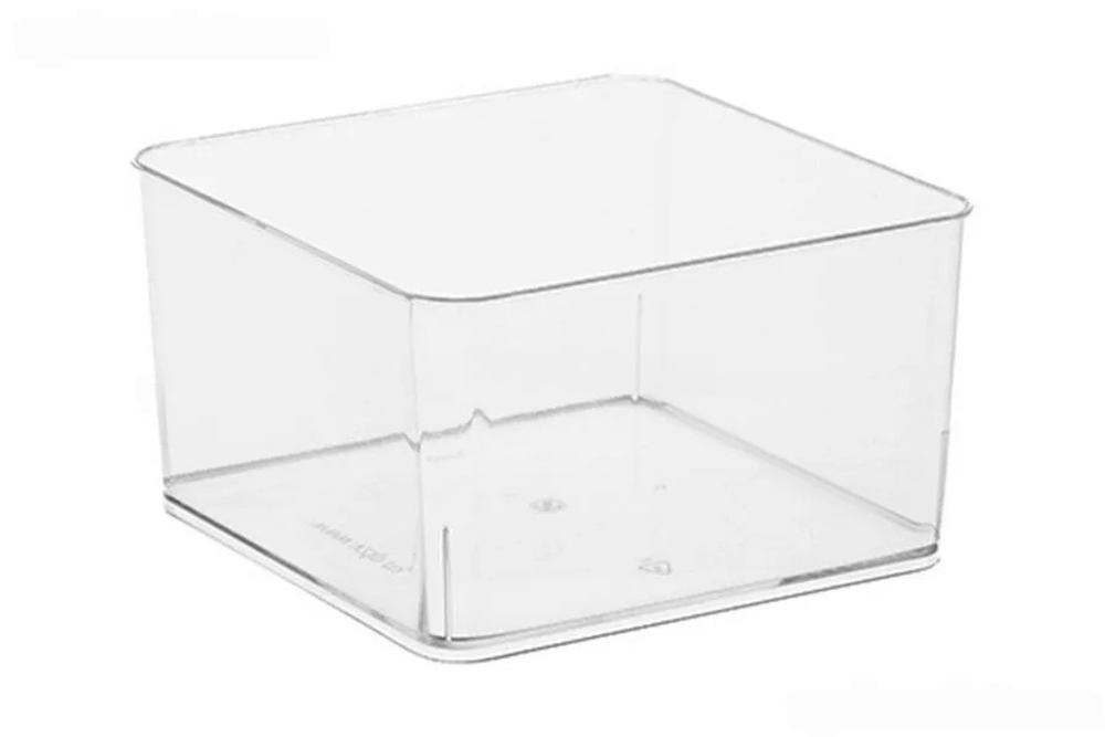 Форма Контейнер квадратный 97х97х55мм PS, 350мл прозр (1/13/156) 6,552т