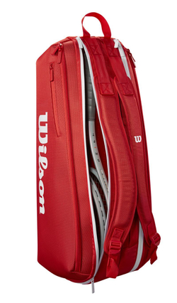Теннисная сумка Wilson Super Tour 2025 6PK Racket - Red