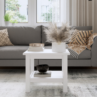 Журнальный стол Хемнэс/Кымор, 55х55х46 см, белый