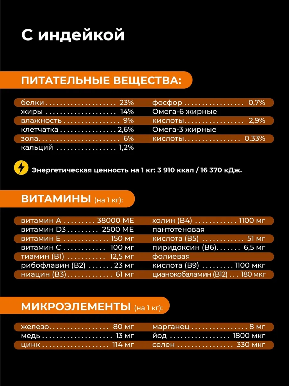 Корм для Курцхаар старше 5 лет, с индейкой, 12 кг